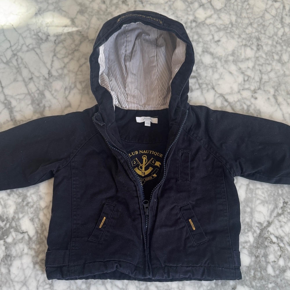 Jacadi Navy Jacket with Hood